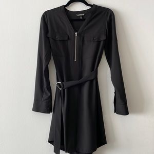 Express black shirt dress